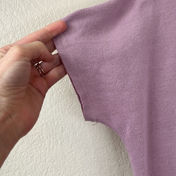 Athleta Crop Top Sweater Purple Size Extra Small - Picture 4 of 8